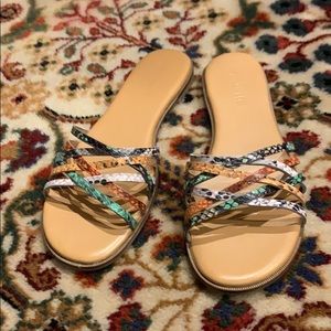 Madewell Multicolored Snakeskin Sandals